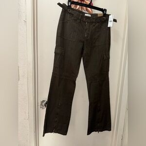 PacSun Olive Wide Leg Cargo Pants